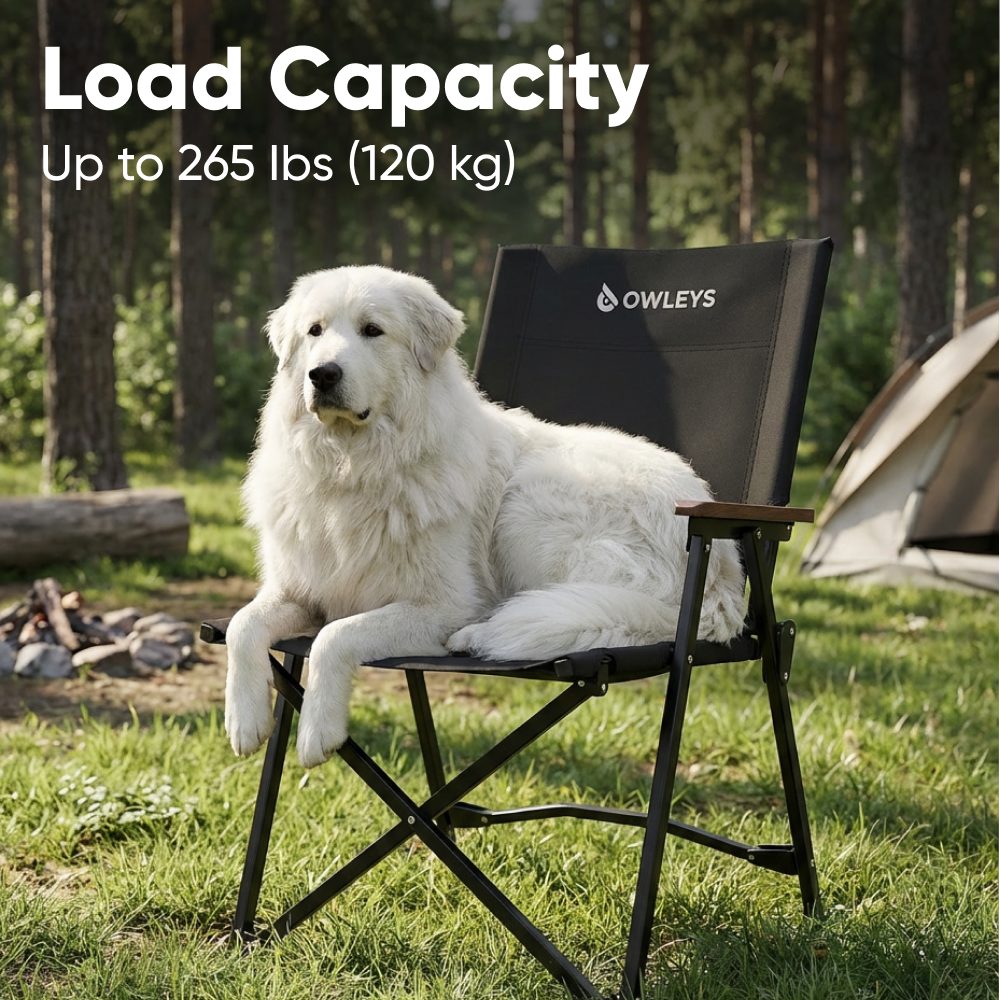 Aluminum Camp Chair with Reinforced Backrest  |  “Campforge” by Owleys - View 4