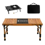 Ultra-Light Modular Aluminum Camping Table with Built-In Stove  |  “Campforge” by Owleys - View 1