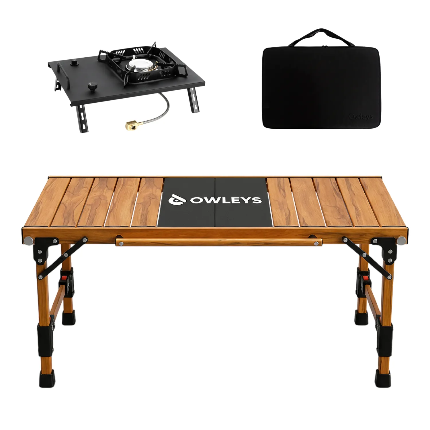 Ultra-Light Modular Aluminum Camping Table with Built-In Stove  |  “Campforge” by Owleys