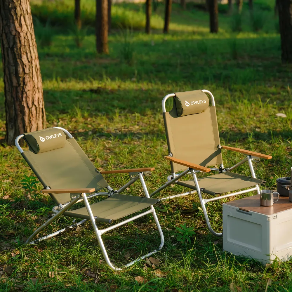 Reclining Aluminum Camp Chair for Deep Outdoor Comfort  |  “Everrest” by Owleys - View 11