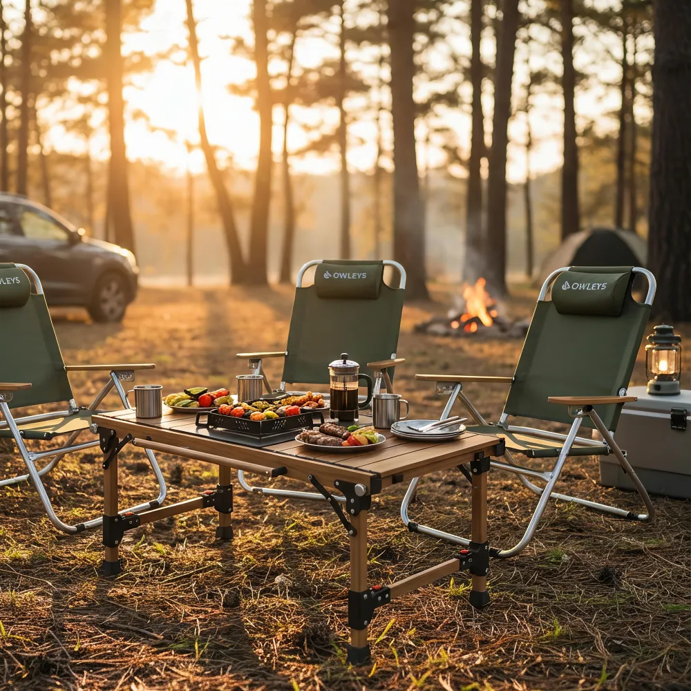 Reclining Aluminum Camp Chair for Deep Outdoor Comfort  |  “Everrest” by Owleys - View 13