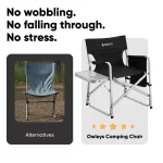 Ultra-Light Aluminum Camp Chair  |  “Firedeck” by Owleys - View 7