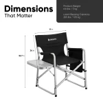 Ultra-Light Aluminum Camp Chair  |  “Firedeck” by Owleys - View 3