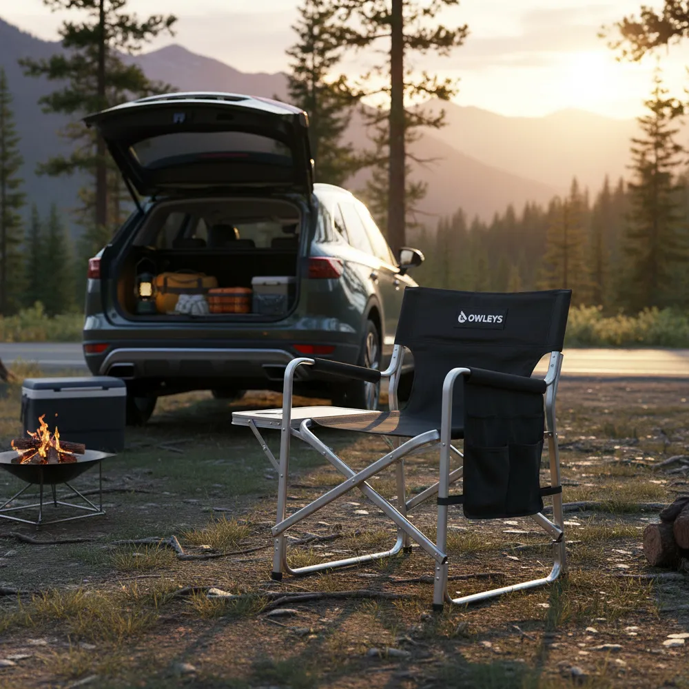 Ultra-Light Aluminum Camp Chair  |  “Firedeck” by Owleys - View 9