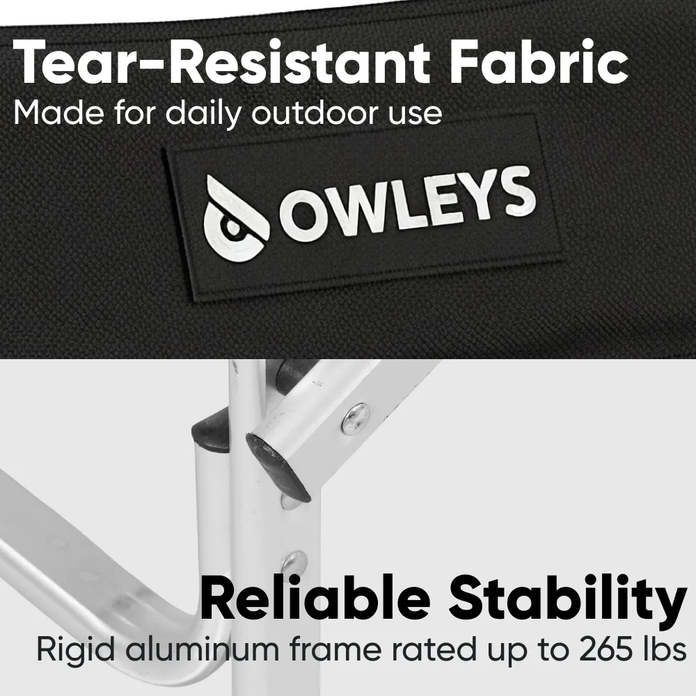 Ultra-Light Aluminum Camp Chair  |  “Firedeck” by Owleys - View 4