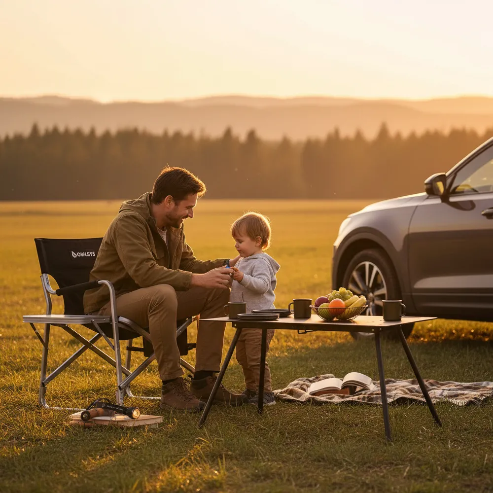 Ultra-Light Aluminum Camp Chair  |  “Firedeck” by Owleys - View 10