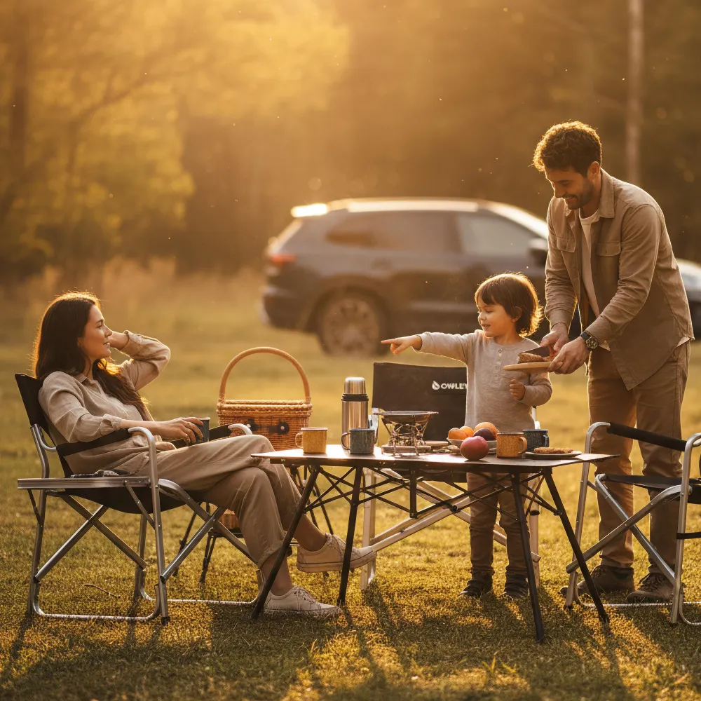 Ultra-Light Aluminum Camp Chair  |  “Firedeck” by Owleys - View 8