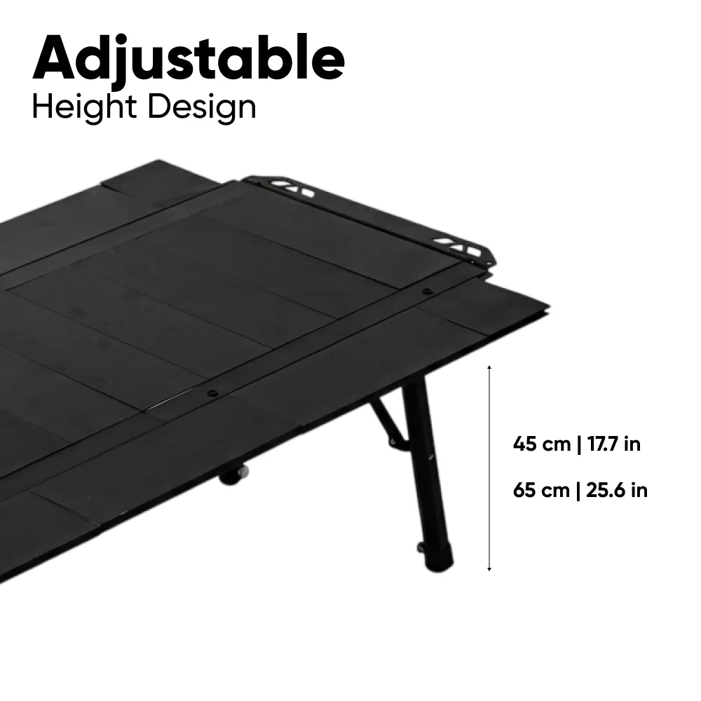 Heavy-Duty IGT Modular Camping Table with Built-In Stove & Grill  |  “Firedeck” by Owleys - View 5