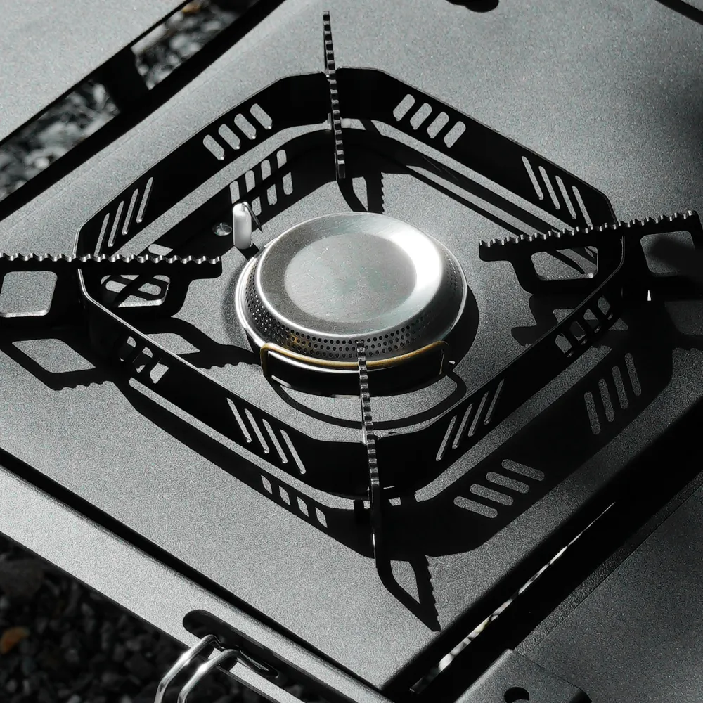 Heavy-Duty IGT Modular Camping Table with Built-In Stove & Grill  |  “Firedeck” by Owleys - View 11