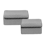Gray Hexy Trunk Organizer Set  |  Owleys - View 1