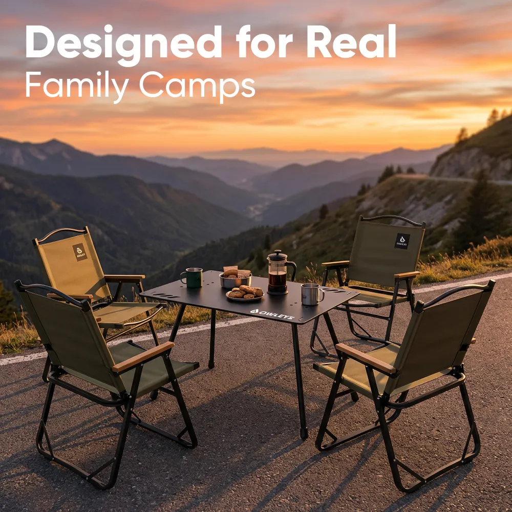 Stable Foldable Camping Chair  |  “Pitstop” by Owleys - View 8