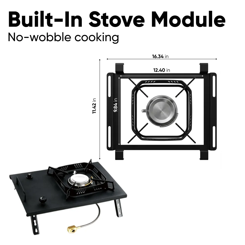 Modular Aluminum Camping Table for Outdoor Cooking  |  “Pitstop” by Owleys - View 4