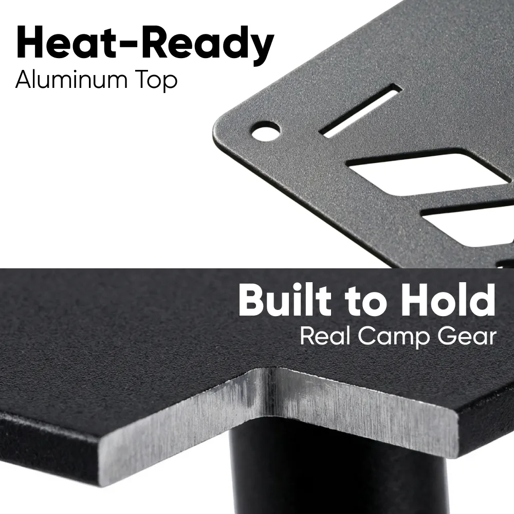 Modular Aluminum Camping Table for Outdoor Cooking  |  “Pitstop” by Owleys - View 8