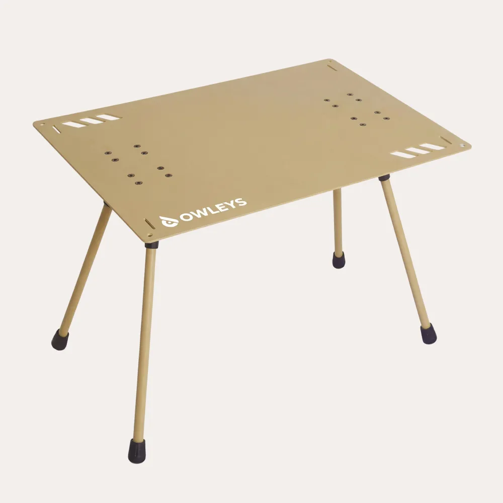 Modular Aluminum Camping Table for Outdoor Cooking  |  “Pitstop” by Owleys
