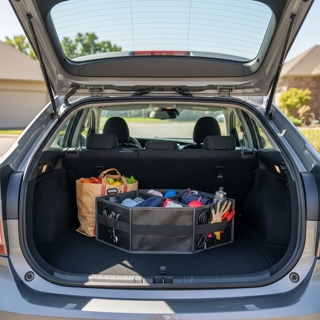 Toyota Prius Trunk with Hexy Organizer