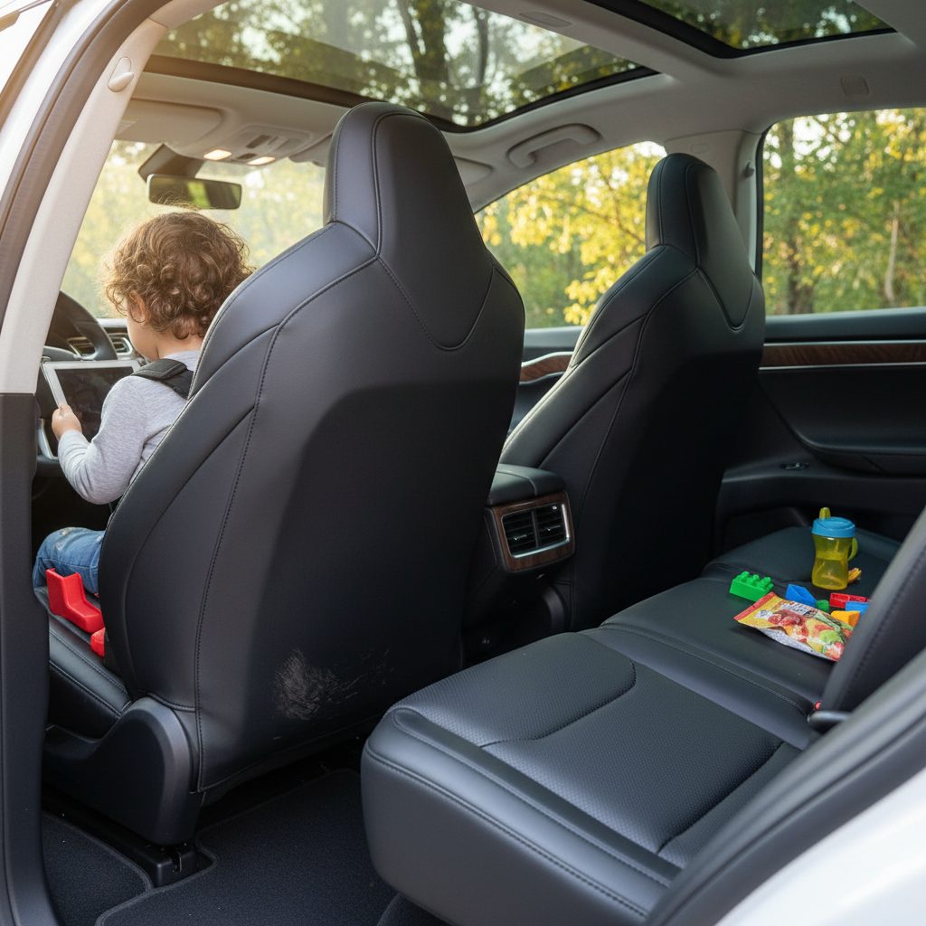 Tesla Model X Seat Back Cover Hero Image