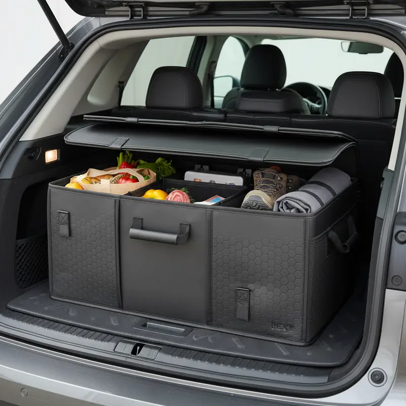 Eco-Leather Trunk Cargo Organizer Hexy by Owleys