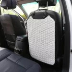 Car Seat Back Protector  |  White “Hexy” by Owleys - View 1