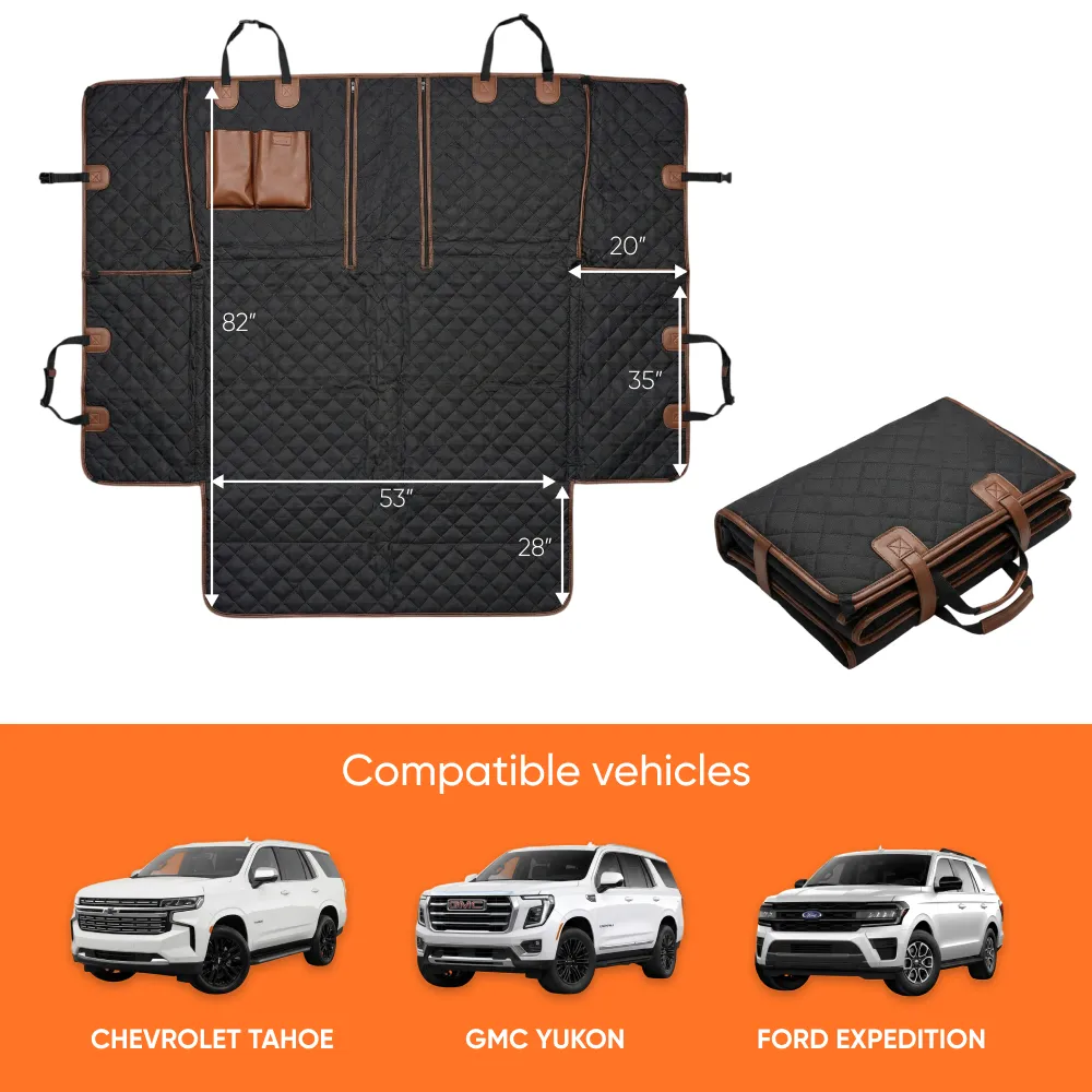 Pet Travel Cargo Liner with Heavy-Duty Quilting  |  “MudLock” by Owleys - View 2