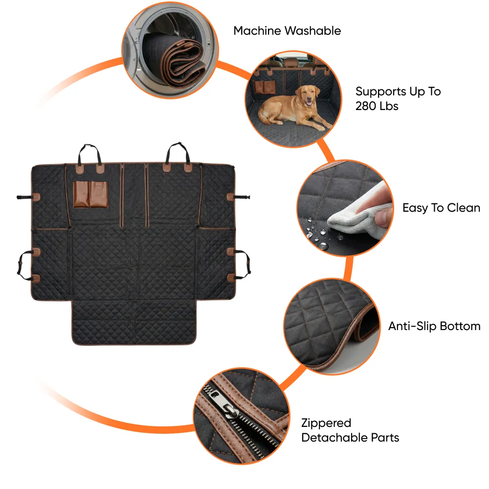 Dog Cargo Liner with Heavy-Duty Quilting  |  “MudLock” by Owleys - View 5