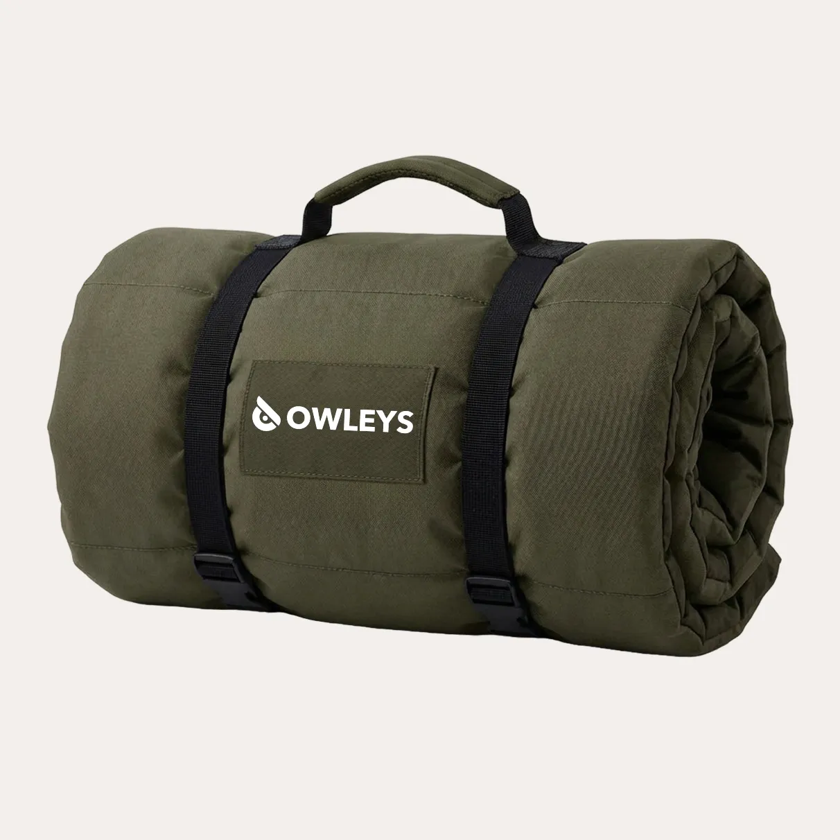 Waterproof Portable Roll-Up Dog Mat  |  Green “Basecamp” by Owleys