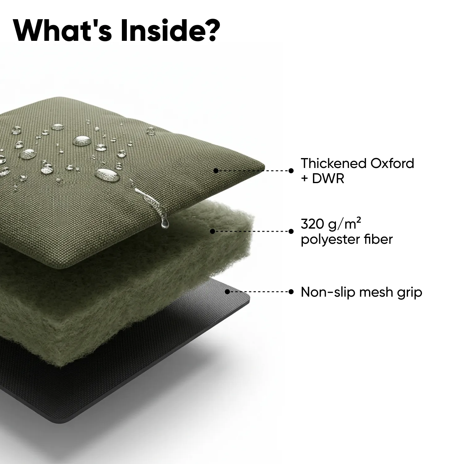 Waterproof Portable Roll-Up Dog Mat  |  Green “Basecamp” by Owleys - View 5
