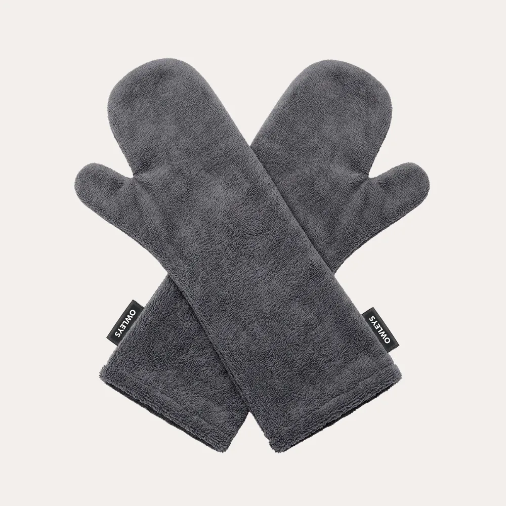 Premium Microfiber Dog Drying Mitts  |  “Nuzzle” by Owleys