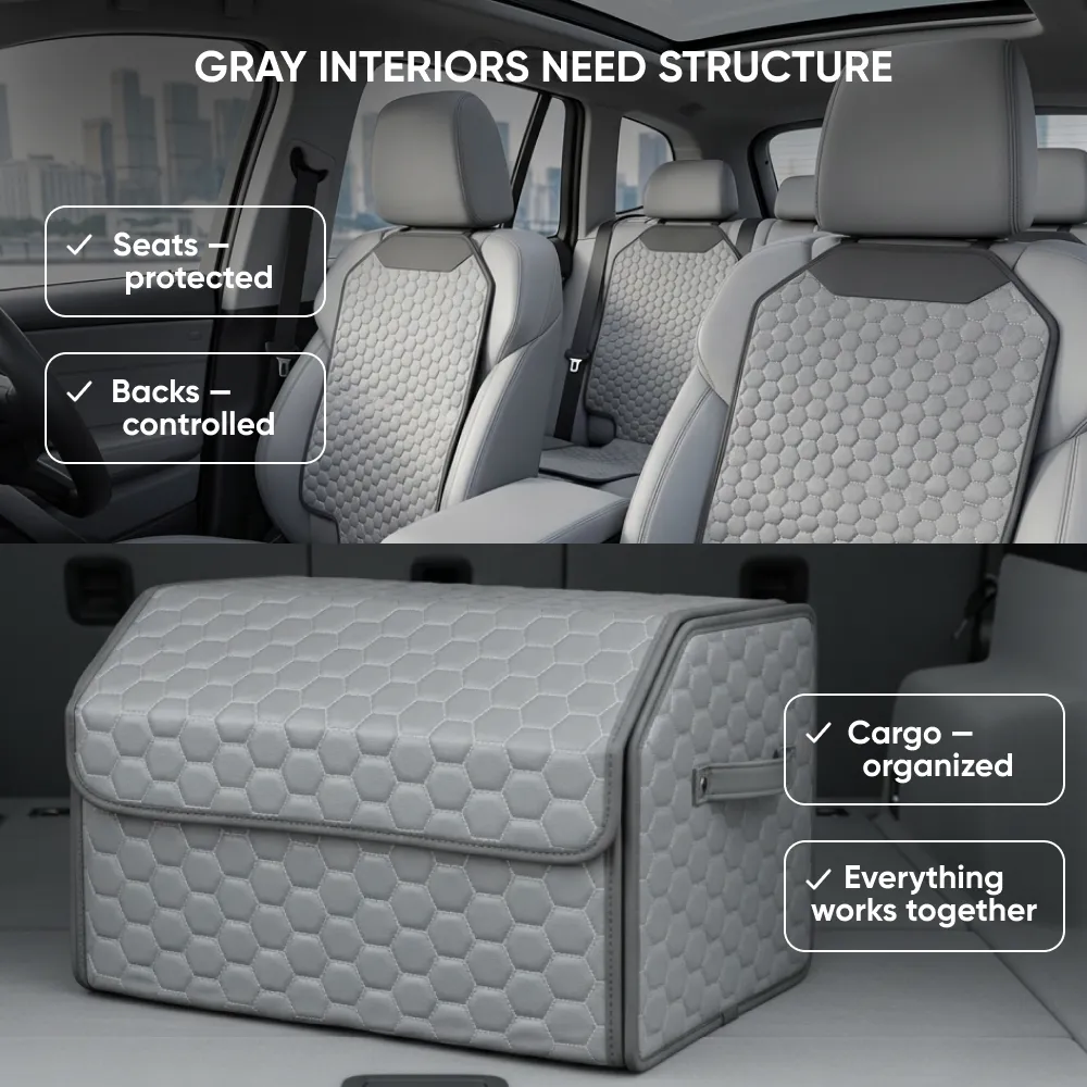 Gray Car Interior Protection Pack  |  Owleys - View 6