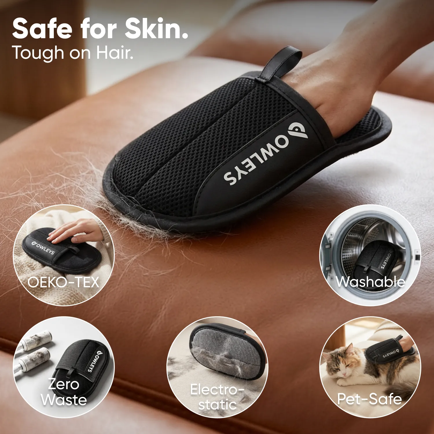 Electrostatic Pet Hair Removal Glove  |  “Swooper” by Owleys - View 4