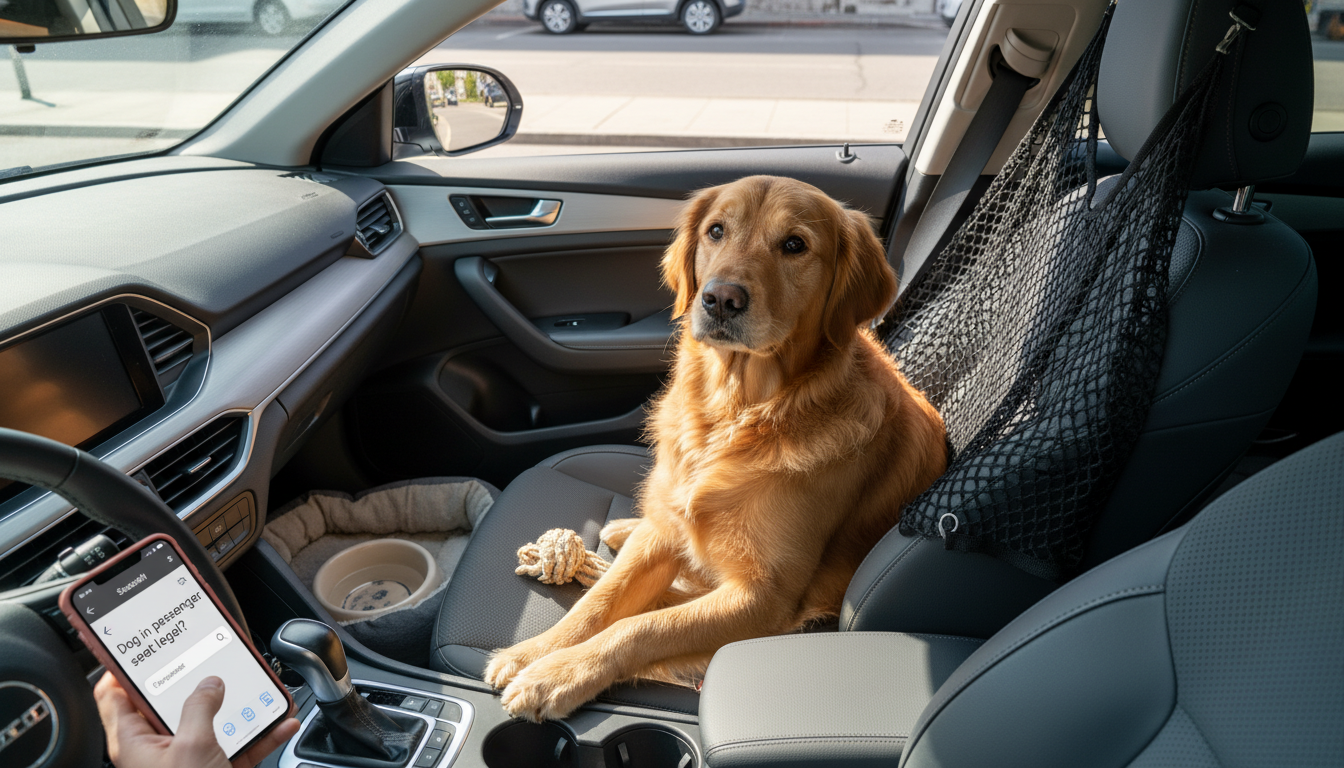 Dog in the Passenger Seat: Is It Legal and Safe?