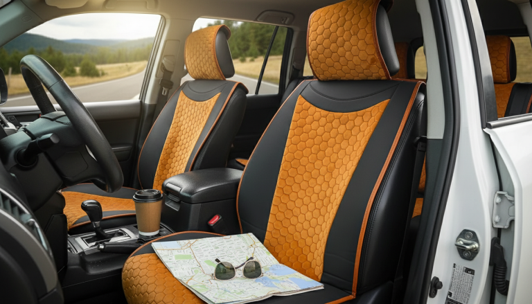 Hexy Tan Car Seat Cover Set (3 Pcs): Fit, Care & Tips