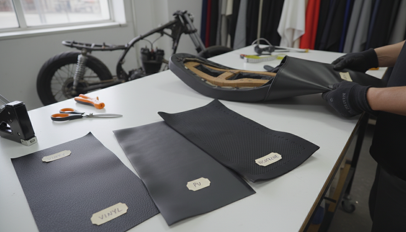 Motorcycle Seat Cover Materials: Vinyl, PU, Neoprene
