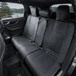 Audi Q7 Seat Covers – Back Seat Custom Fit, Premium Eco-Leather (Black)  |  Owleys - View 1