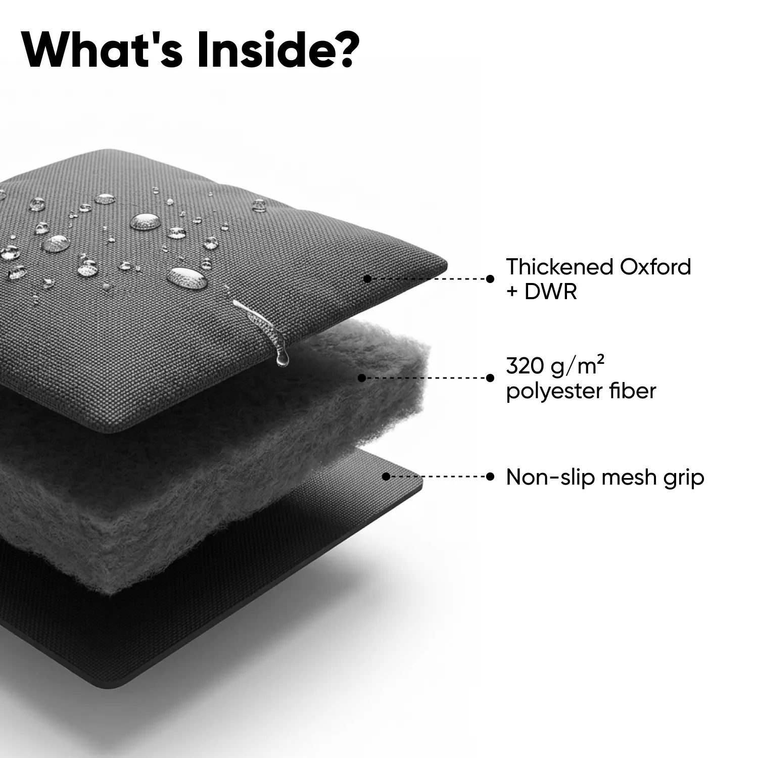 Waterproof Portable Roll-Up Dog Mat  |  Gray “Basecamp” by Owleys - View 5