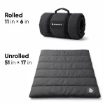 Waterproof Portable Roll-Up Dog Mat  |  Gray “Basecamp” by Owleys - View 2