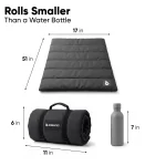 Waterproof Portable Roll-Up Dog Mat  |  Gray “Basecamp” by Owleys - View 7
