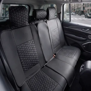Jeep Grand Cherokee Back Seat Cover – Custom Fit, Premium Eco-Leather (Black)  |  Owleys