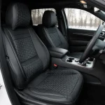 Jeep Grand Cherokee Seat Covers – Front Seat Custom Fit, Premium Eco-Leather (Black)  |  Owleys - View 1