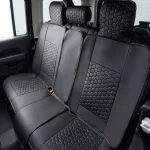 Jeep Wrangler Seat Covers – Back Seat Custom Fit, Premium Eco-Leather (Black)  |  Owleys - View 1
