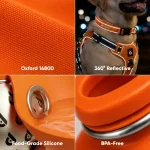 Owleys Dog Walk Set — Harness, Collar, Leash & Bottle  |  Orange - View 6