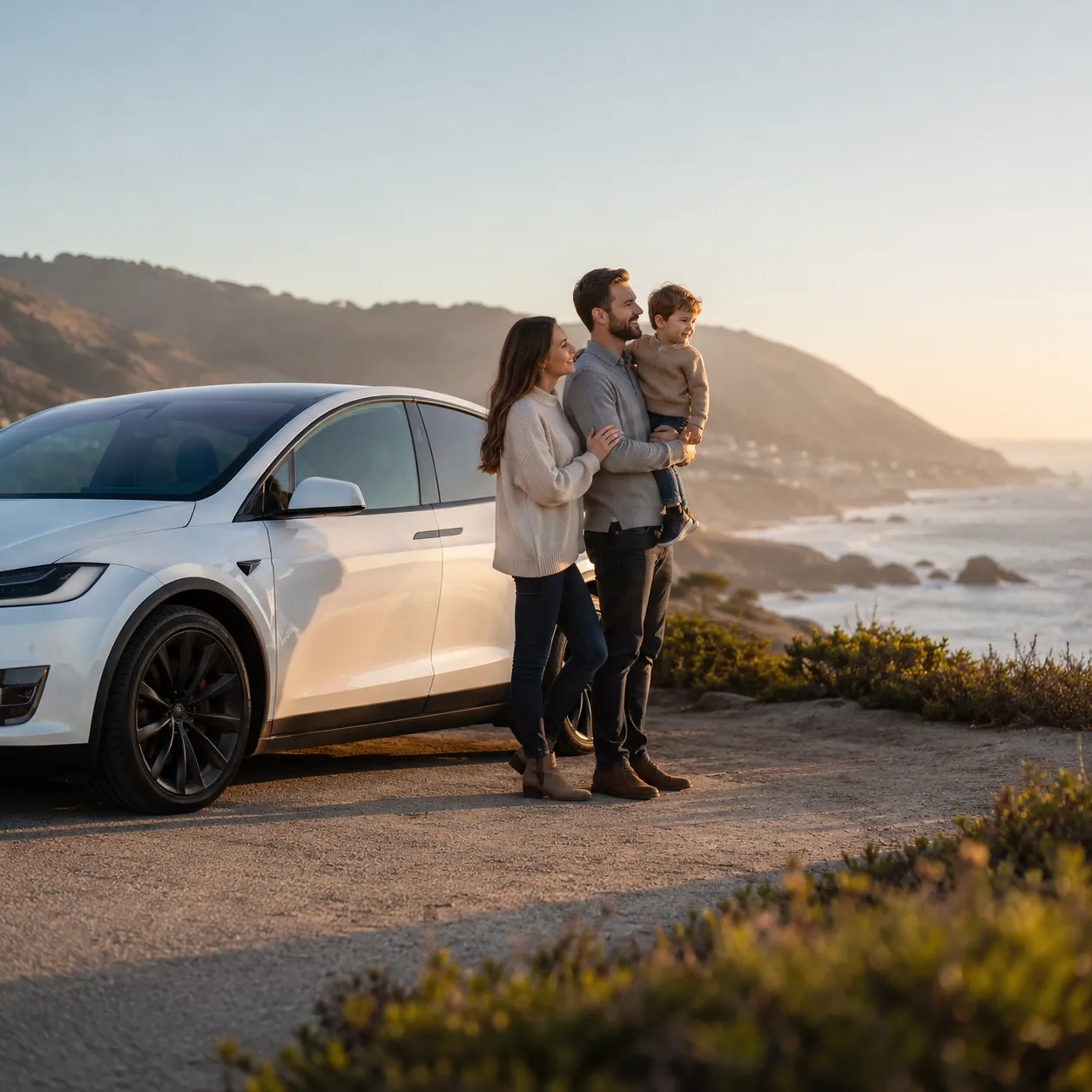 Tesla White Seat Protector  |  White “Hexy” by Owleys - View 2
