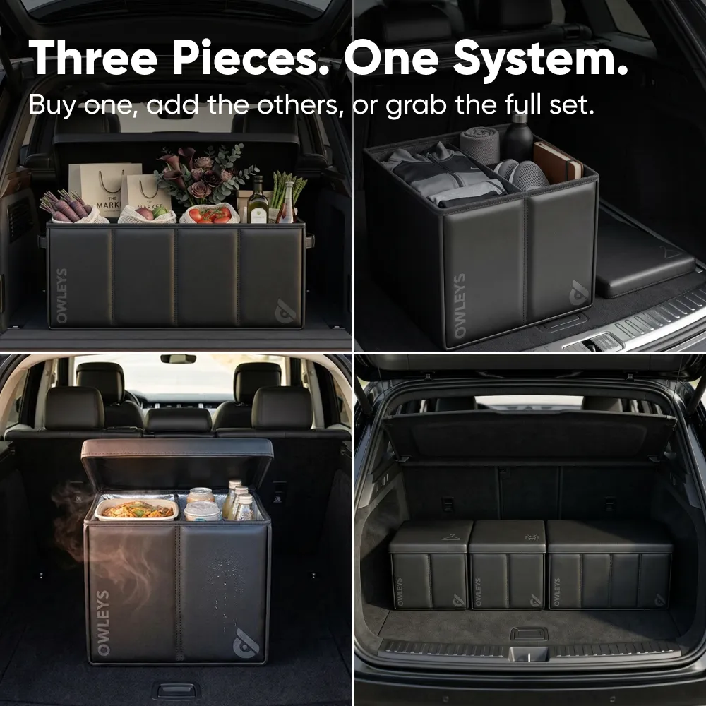 Modular Car Trunk Organizer  |  “Tetra” by Owleys - View 2