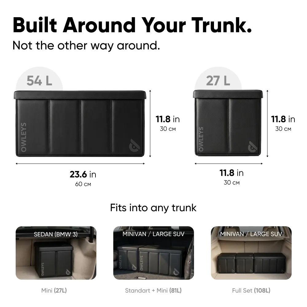 Modular Car Trunk Organizer  |  “Tetra” by Owleys - View 6