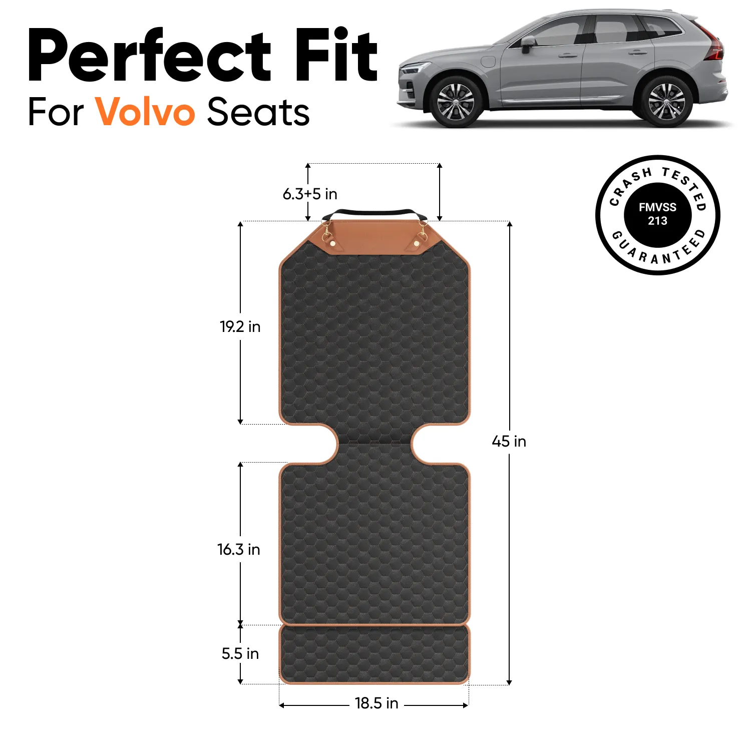 Volvo Car Seat Protector  |  “Hexy” by Owleys - View 3