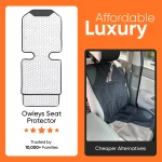 Tesla White Seat Protector  |  White “Hexy” by Owleys - View 9