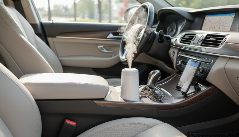 Aura Glide Car Aroma Diffuser: Waterless, Clean Scent