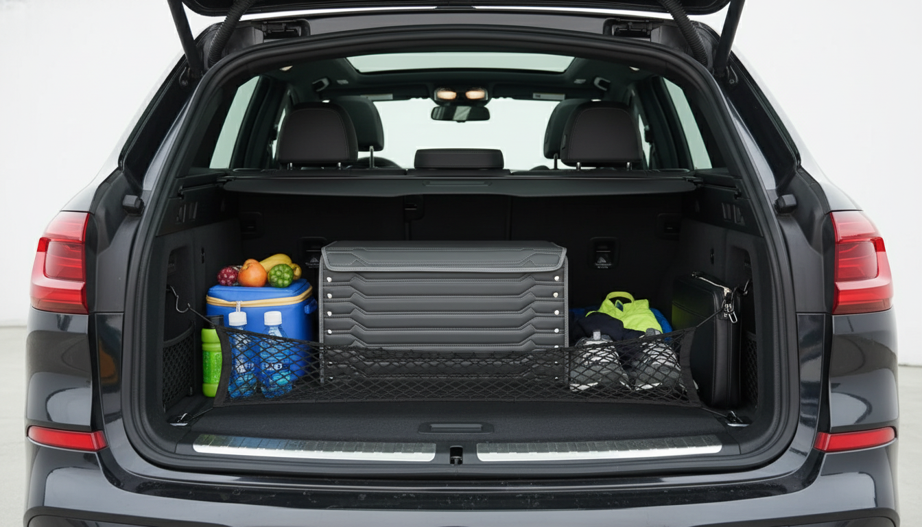 BMW “Highway” Trunk Organizer: No-Slide Cargo Zones