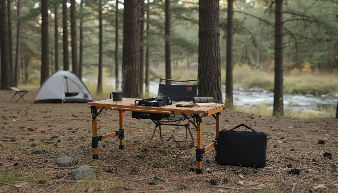 Campforge Modular Ultralight Camp Table with Stove Cutout