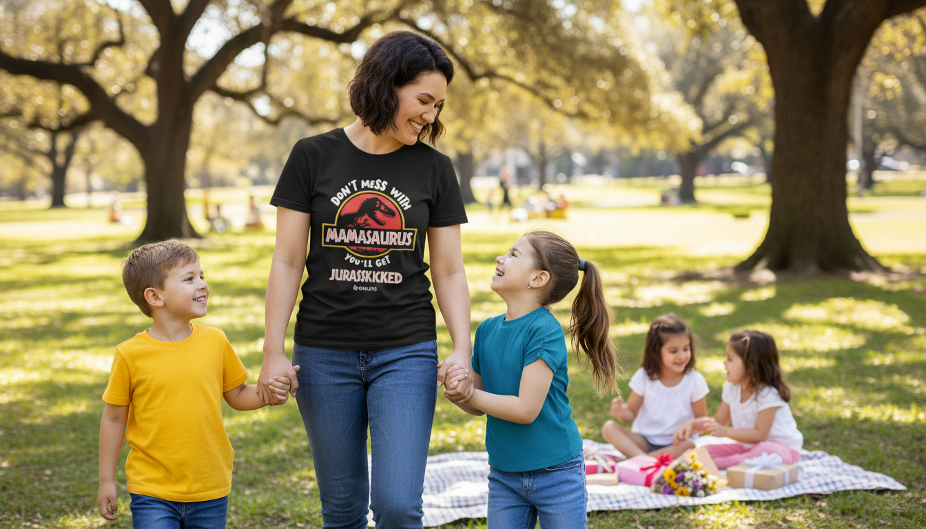 Don’t Mess with Mamasaurus: Funny Mother’s Day Tee