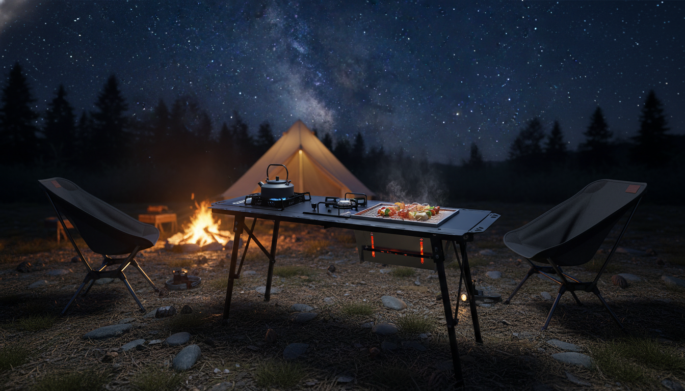 Firedeck IGT Modular Table: Built-In Stove & Grill